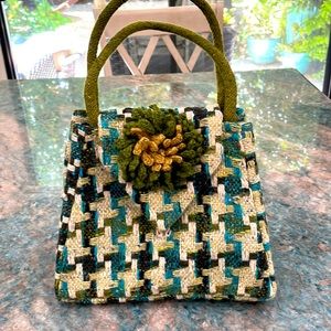 Rare Hope and Benson handmade purse from woven wool.. like new!